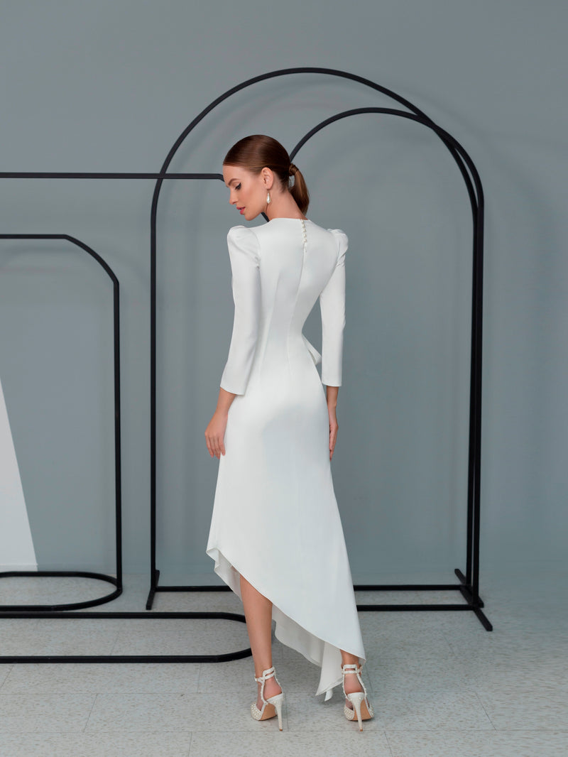 long sleeve white dresses
